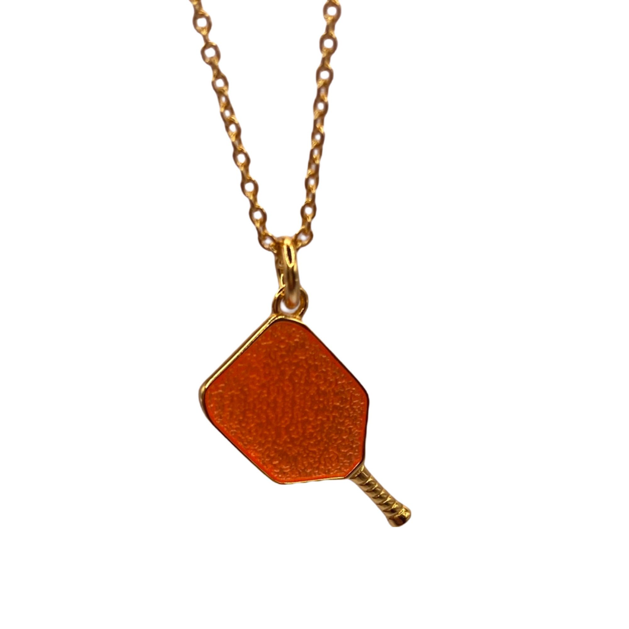 Pickleball jewelry gold necklace